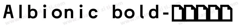 AIbionic bold字体转换